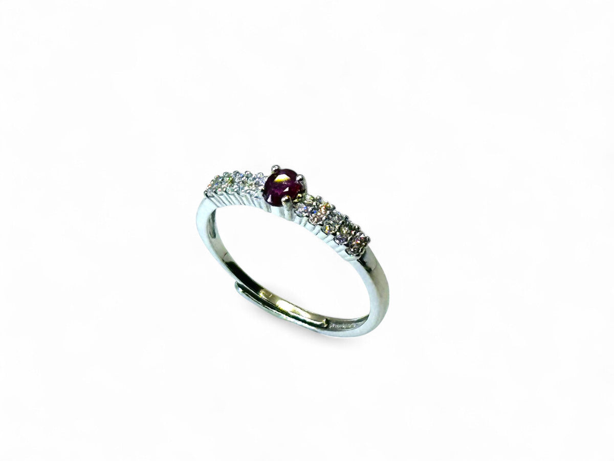 "Chic Crimson" Ruby Ring