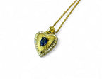 "Verona Heart Keeper" Blue Sapphire Pendant