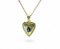 "Verona Heart Keeper" Blue Sapphire Pendant