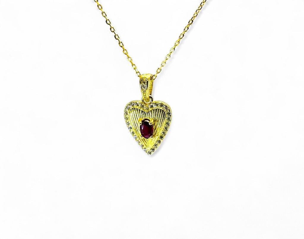 "Verona's Heart Keeper" Ruby Pendant