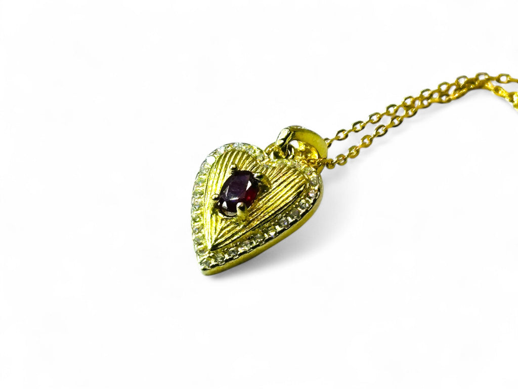 "Verona's Heart Keeper" Ruby Pendant