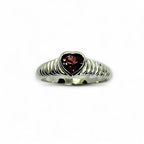 "Heart's Ripple" Tourmaline Ring