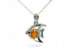 "Tropical Flame Fin" Fire Opal Necklace