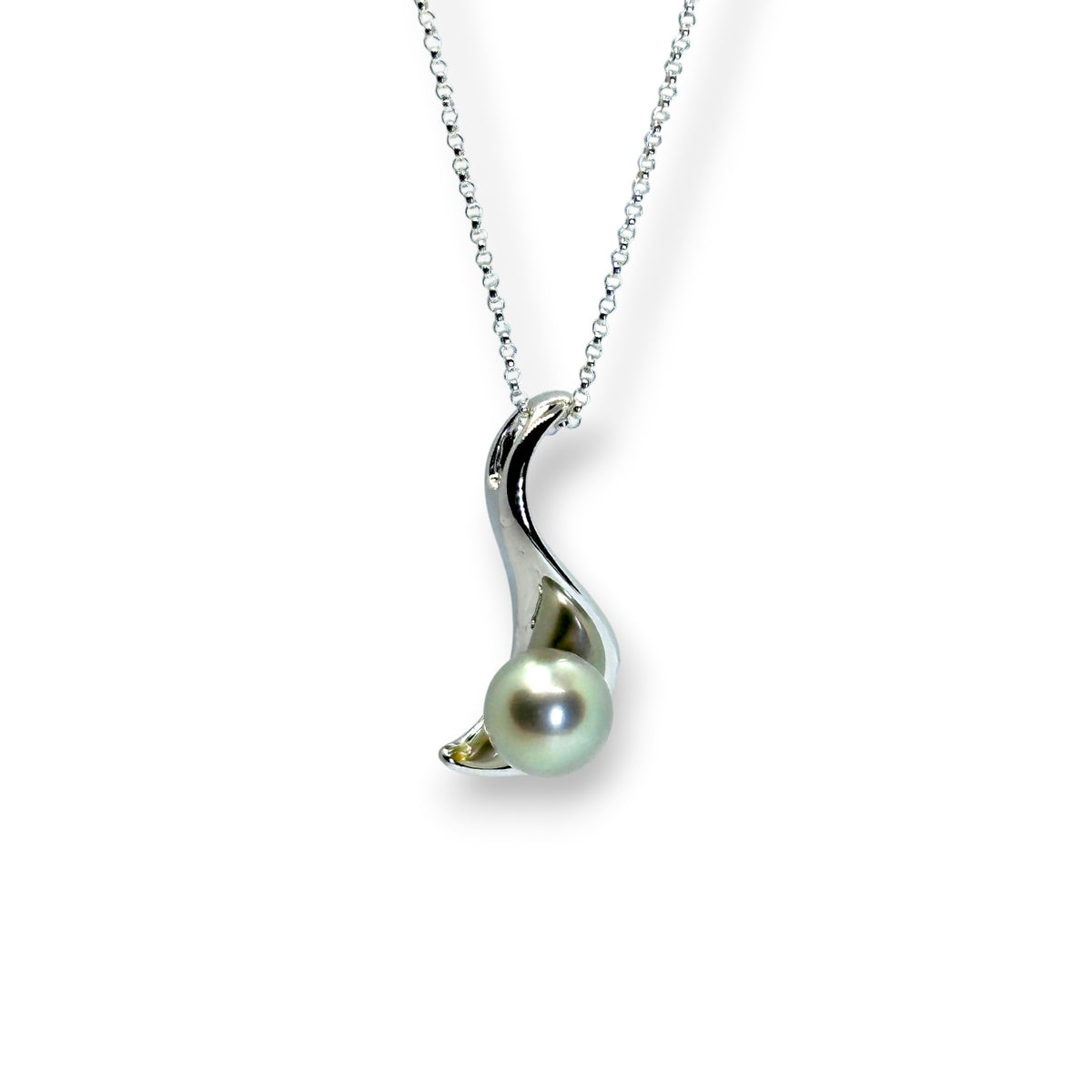 "Canyon Flow" Akoya Pearl Pendant