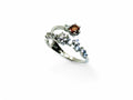 "Meadow Dew" Red Garnet Ring