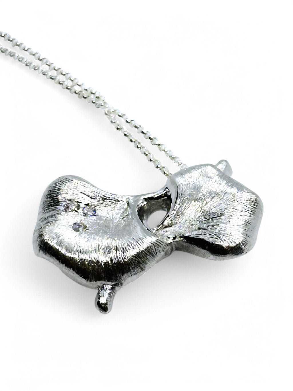 "Ginkgo Embrace" Necklace, Handcrafted